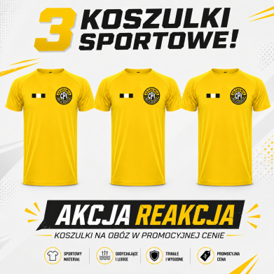 3 KOSZULKI SPORTOWE AKCJA REAKCJA! CPI WARSZAWA